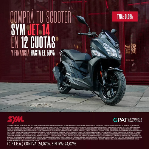 Sym -- Jet14 200cc 0km - Prendario No Kymco