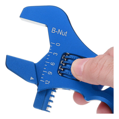 Llave Ajustable De Aleación De Aluminio 18 Cm Hexagonal Azul