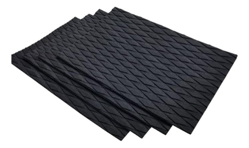 4x Deck Grip Mat Tabla De Surf Almohadillas De Negro