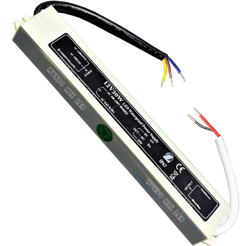 Imagem 1 de 3 de Fonte Blindada Automática P/ Fita Led Ip67 30w 12v 2,5a Biv