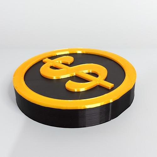 Símbolo Cifrão $ Plástico Para Decoração Bancada 10 Cm