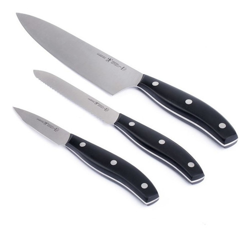 Jogo De Facas Do Chef Em Inox Profissional 3 Pcs Zwilling