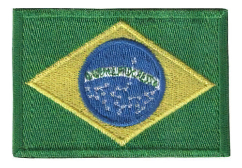 Bordado Termocolante Bandeira Do Brasil A-01