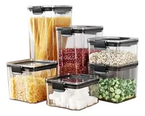 Comprar Set De 8 Frascos Herméticos Táper Organizadores De Cocina