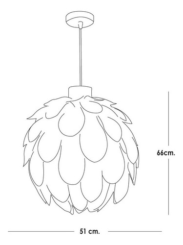 Lampara Colgante 3 Modos De Luz Flor Blanca Estilo Nordico Estructura Blanco