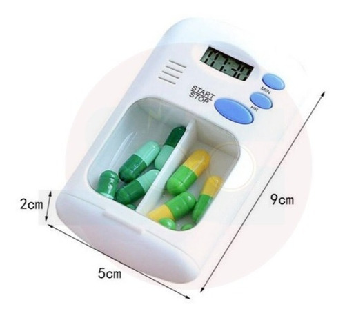 Pastillero Con Alarma Portátil