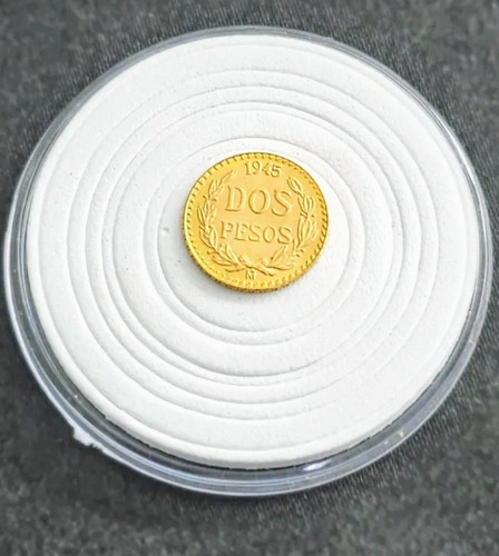 Moneda De Oro 2 Pesos 1945 (Usado)
