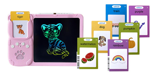 Tarjetas Flash Parlantes 2 En 1, Tableta De Escritura Con