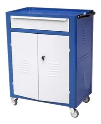 Comprar Carrinho Fechado P/ Ferramentas Com 01 Gaveta Azul- Fercar Cor Azul no Mercado Livre