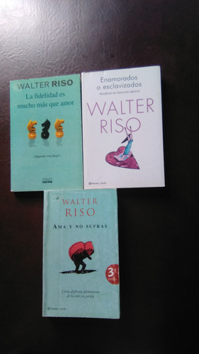 Libros Físicos Walter Riso, Enamorados O Esclavizados Y Otro