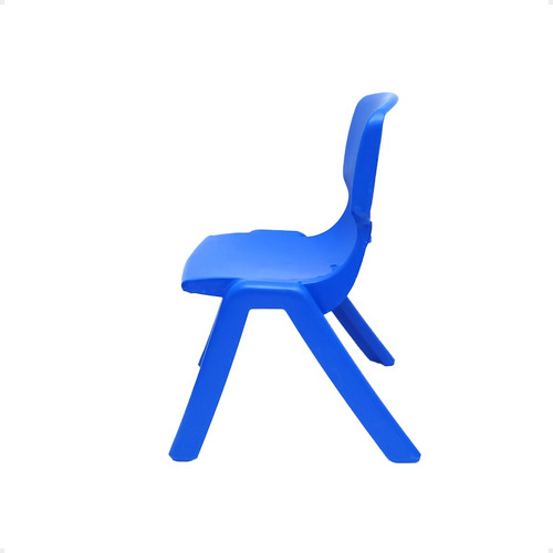 Set X12 Sillas Infantil Niños Plasticas Reforzada Apilable Azul