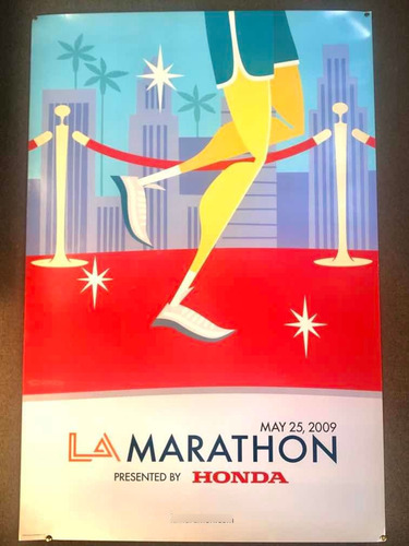 Posters Grandes Maratón I Bicicleteada En Los Angeles