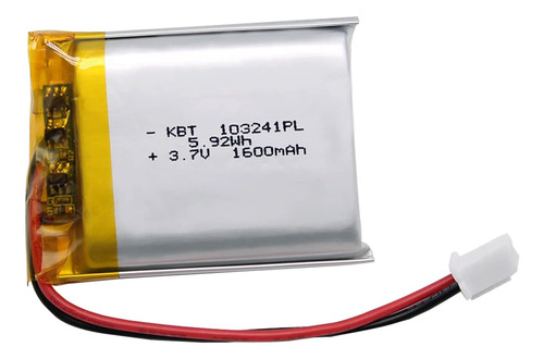 Bateria De Polimero De Litio 103241 32*41*10 Mm 3,7v 1600mah