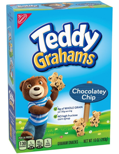 Galletas Teddy Grahams Chocolatey Chip Crackers 283g America