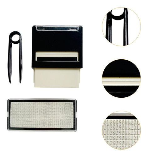 Slot Flip Back Ending Stamp Kit De Sello 18 Mmx47mm Negro