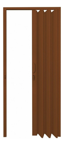Porta Sanfonada Pvc Polifort 210cmx70cm Mogno Cwt Cor Madeira