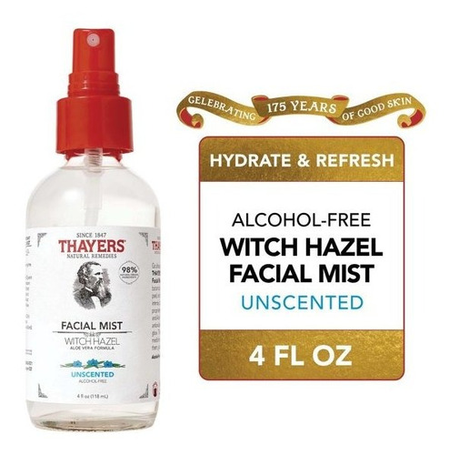 Thayers Toner Facial Sin Escencia 118ml Witch Hazel Spray