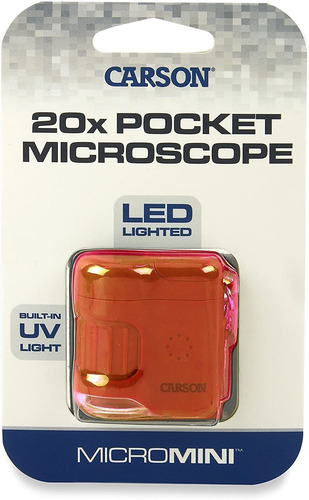 Carson Micromini - Microscopio De Bolsillo Con Luz Led (20 U