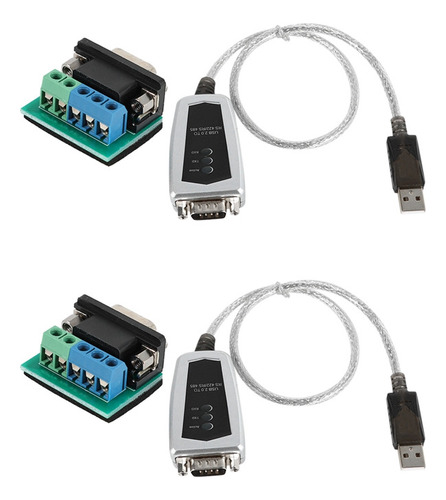 Cable Adaptador Convertidor De Serie Usb A Rs485 Rs422, 2 Pu