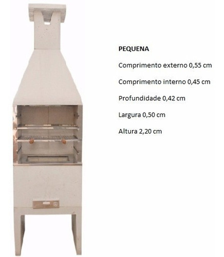 Churrasqueiras Pré Moldadas 0,55 Cm Só R$ 390,00 Á Peça.