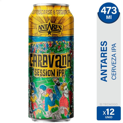 Cerveza Antares Caravana Ipa Lata Artesanal X12 - 01mercado