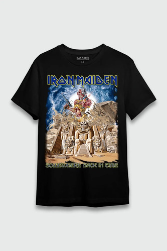 Camiseta Oficial Iron Maiden - Somewhere Back In Time 