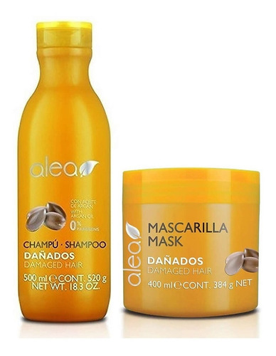 Alea Kit Shampoo 500ml + Mascarilla 400ml Dañados