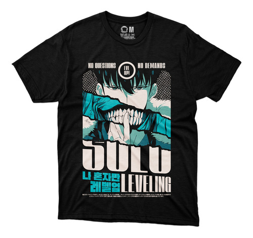 Playera Anime Solo Leveling Sung Jin Woo Cazador Statue Up L