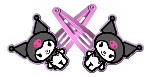 Kuromi Ganchos Cabello Clip Kawaii My Melody Sanrio Hello 