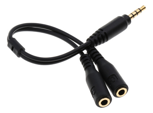3.5 Mm 20 Cm Audio Micrófono Y Splitter Cable Convertidor Ad