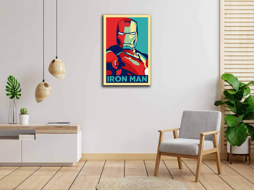Imagen 3 de 3 de Cuadro Decorativo 60x40 Cms Iron Man 2