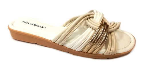 Sandalias Mujer Piccadilly Ojotas Chatas Acolchada 401261