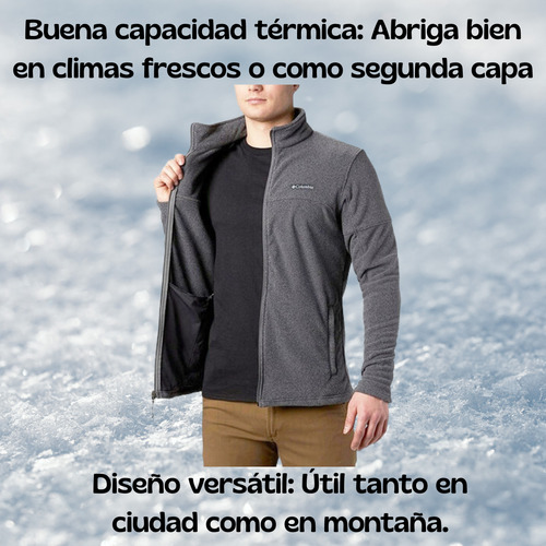 Campera Polar Columbia Térmica Ultra Liviana Hombre
