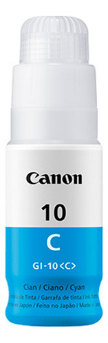 Botella Tinta Canon Pixma Gi-10 C Cian 70ml Original
