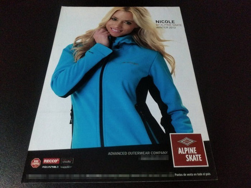 (pf307) Publicidad Alpine Skate * Nicole Neumann