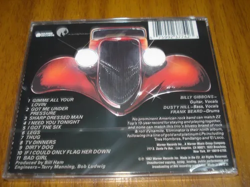 Cd Zz Top / Eliminator (nuevo Y Sellado) Europeo