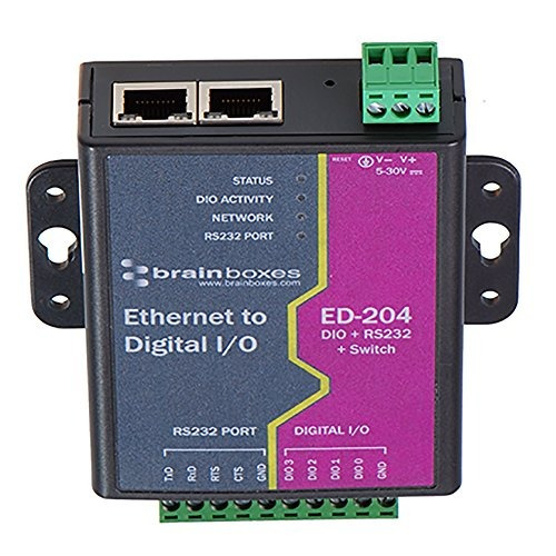 Brainboxes Ltd Ethernet 4 Dio + Rs232 +