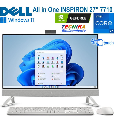 Imagen 4 de 7 de Dell Inspiron 27' Aio Touch I7 16gb 1tb 512gb Nvidia Mx550
