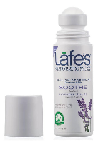 Desodorante Roll-on Natural Soothe Lavanda 88ml - Lafe's