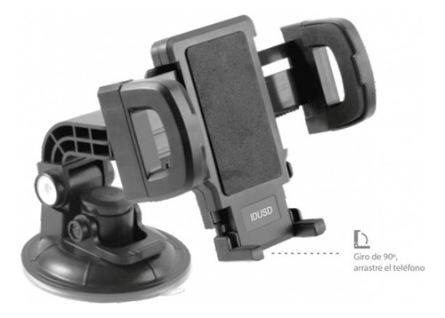 Soporte P/teléfono En Auto C/cuello 360° Y Succión De Vidrio