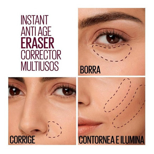 Imagen 2 de 2 de Corrector Instant Age Eraser 02 Nude Maybelline - 6,8ml