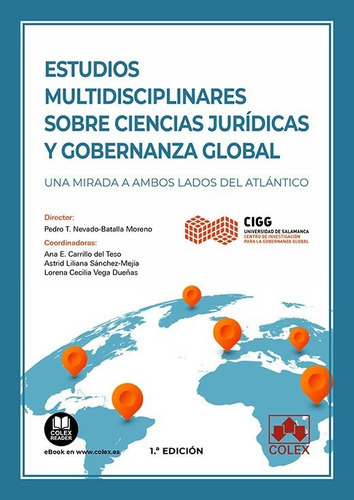 ESTUDIOS MULTIDISCIPLINARES SOBRE CIENCIAS JURIDICAS Y GOBER, de MESA CARDENAS, WILLIAM ANDRES. Editorial COLEX, tapa blanda en español