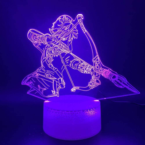 Luz Noche 3d Led Nocturna Juego Leyenda Zelda Figura Hogar