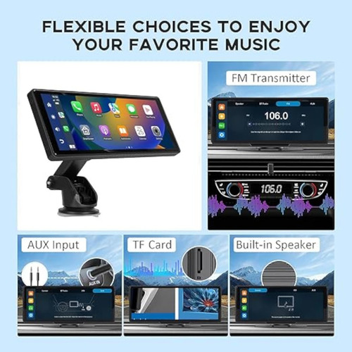 Central Multimídia 10 Pol Universal Carplay Android Auto