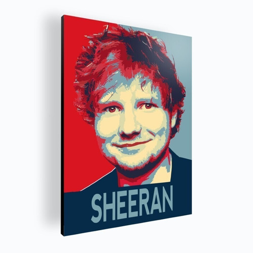 Cuadro Decorativo Moderno Poster Mural Ed Sheeran 30x42 Mdf