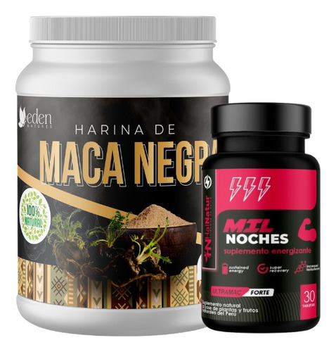 Mil Noches Pura Fuerza + Maca Negra 500 Gramos