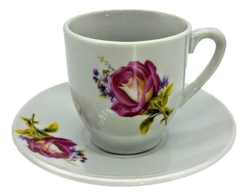 Imagen 2 de 3 de Juego De Café 12 Pzs 6 Tazas C/plato