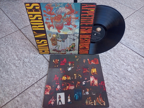 Lp Guns N' Roses Apetite For Destr. 1988 C/encarte Excelente