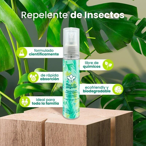 Flor De Jaguar I Repelente De Insectos Natural En Spray 60ml