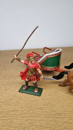 Soldaditos Dsg Britains Carroza Romana Biga Marrón Frente Verde